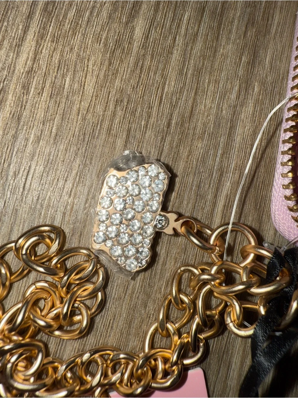 Juicy Couture Pink Velvet Wristlet Card Case